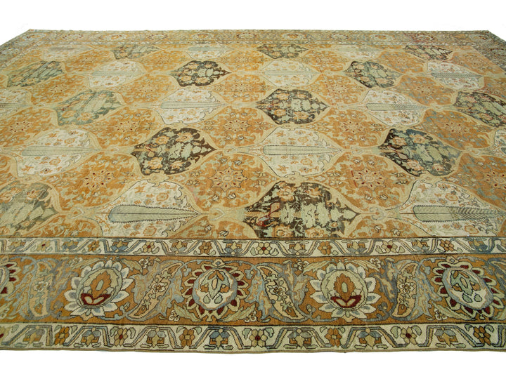 Antique Bakhtiari Wool Rug 13 X 19