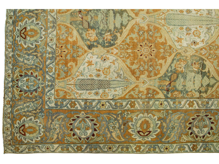 Antique Bakhtiari Wool Rug 13 X 19