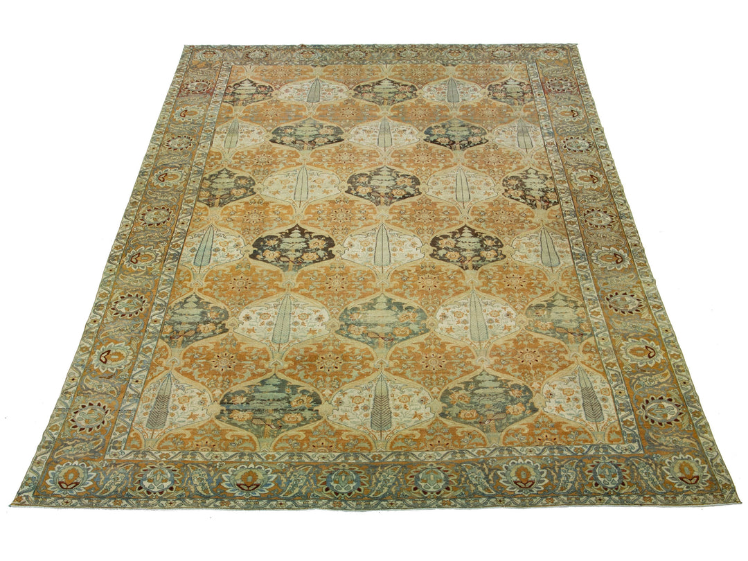 Antique Bakhtiari Wool Rug 13 X 19