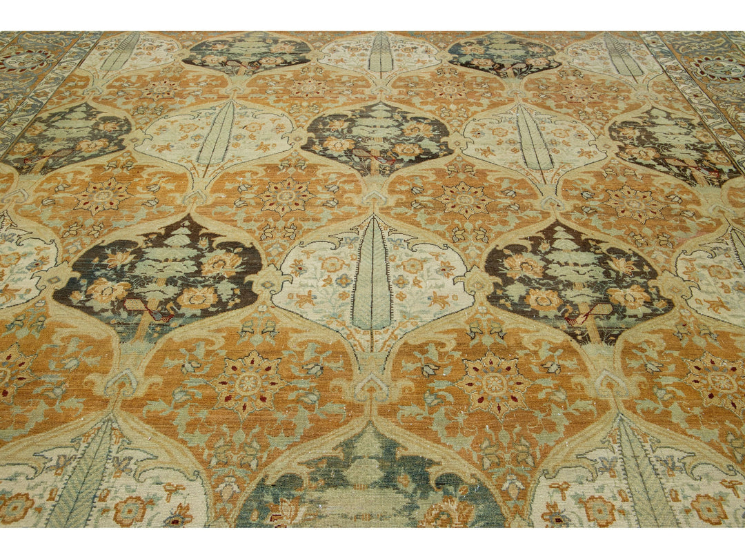 Antique Bakhtiari Wool Rug 13 X 19