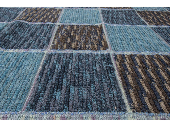 Modern Swedish Square Wool Rug 10 X 11
