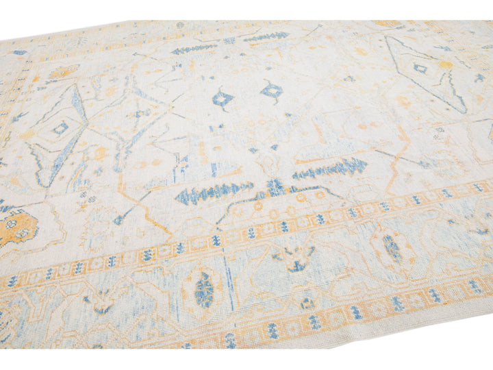 Modern Turkish Wool Rug 10 X 14