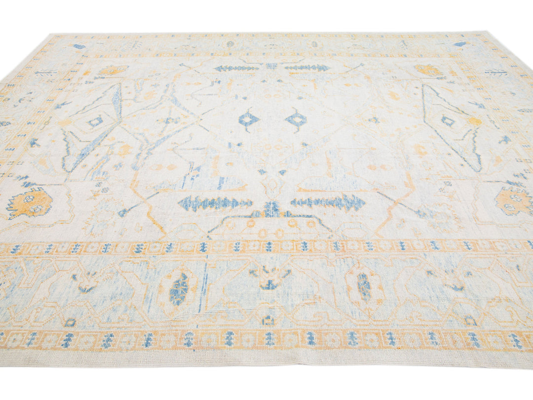 Modern Turkish Wool Rug 10 X 14