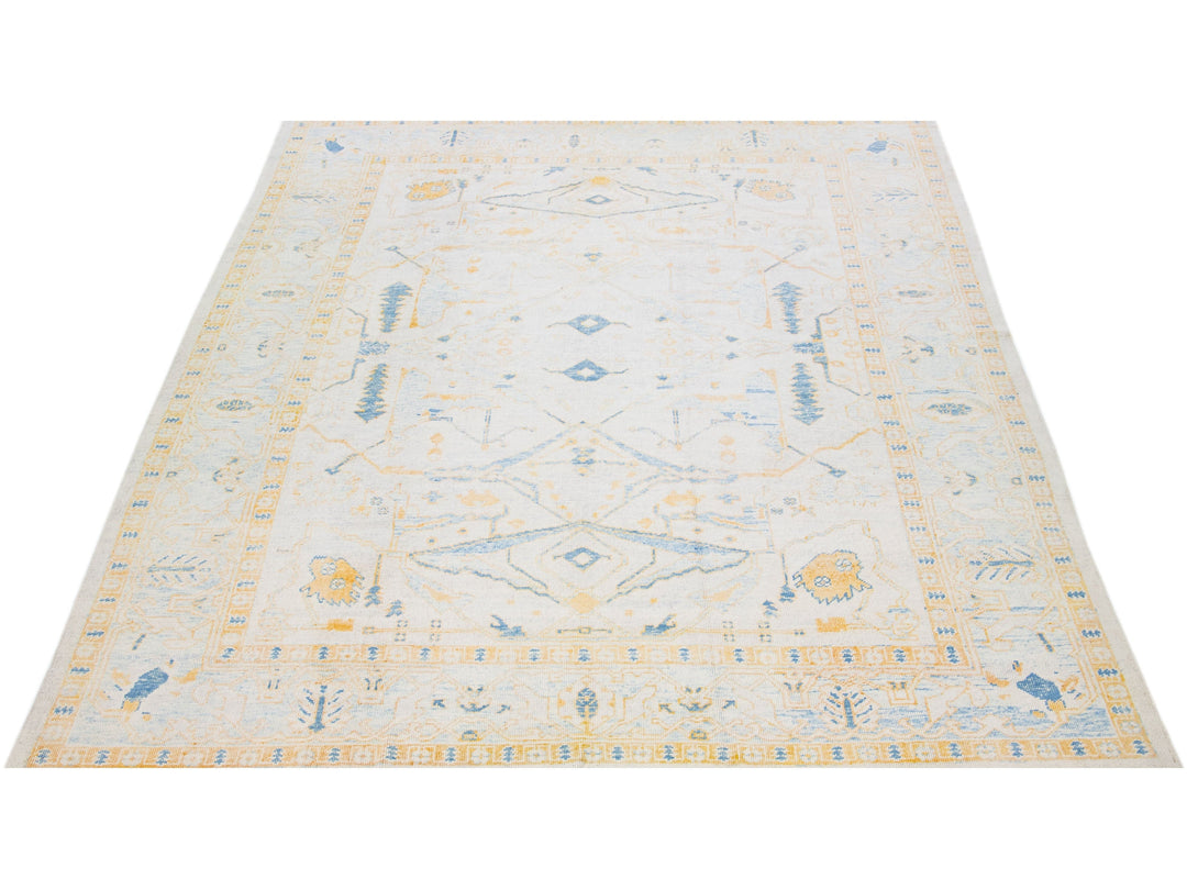 Modern Turkish Wool Rug 10 X 14