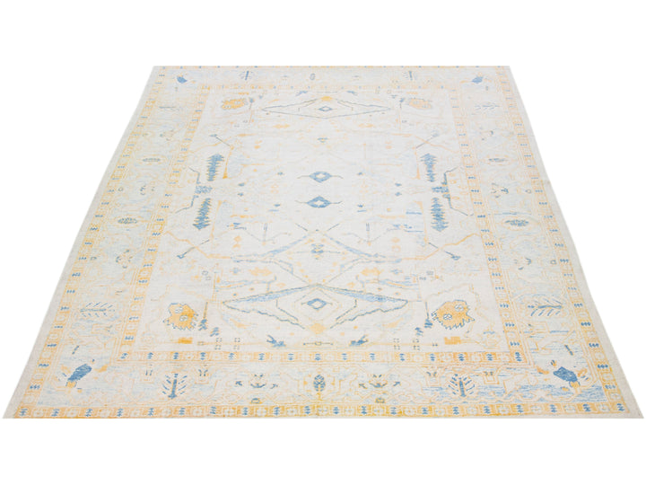 Modern Turkish Wool Rug 10 X 14