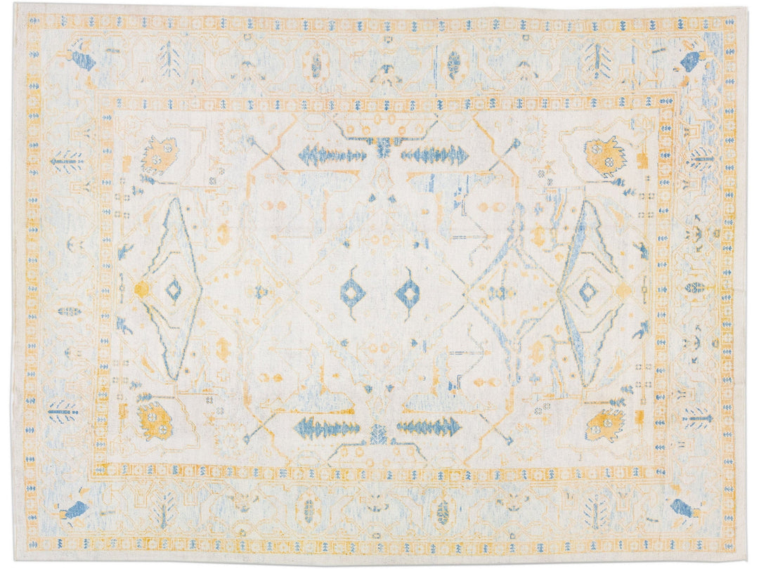Modern Turkish Wool Rug 10 X 14