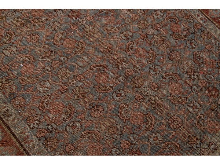 Antique Malayer Wool Rug 5 X 11