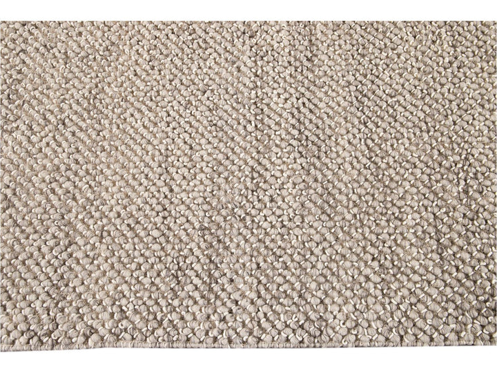 Modern Felted Texture Wool Rug 12 X 15