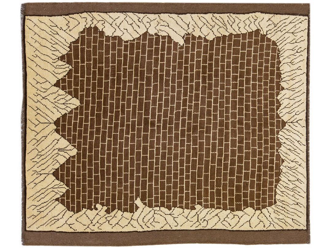 Transitional Revival Wool Rug 7 X 8