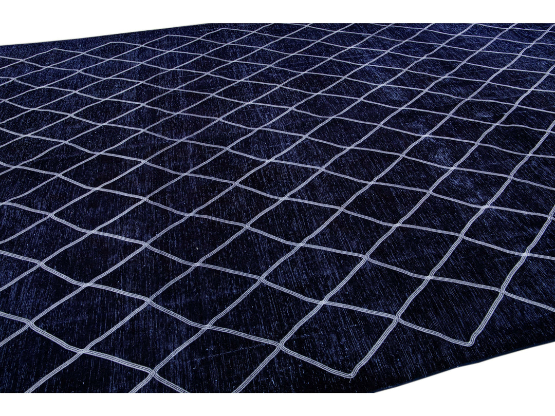 Modern Turkish Wool Rug 10 X 14