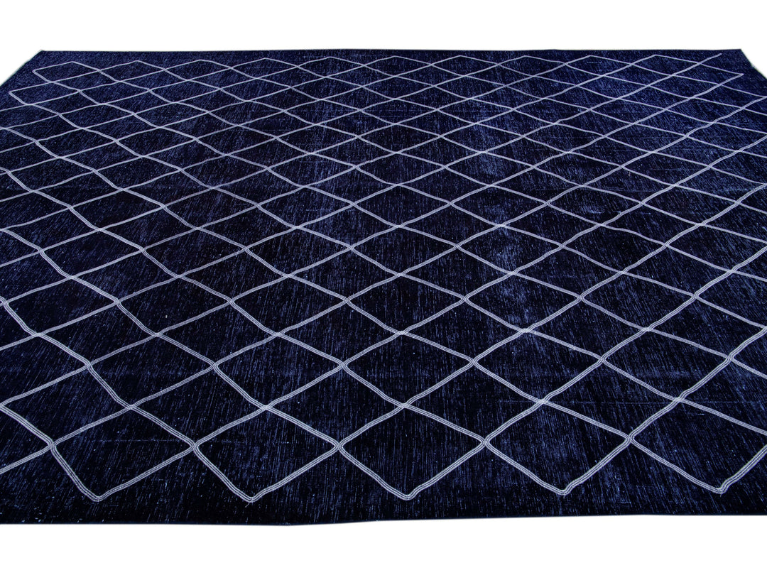 Modern Turkish Wool Rug 10 X 14