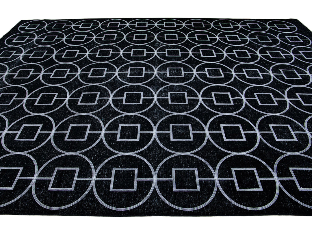 Modern Turkish Wool Rug 10 X 14