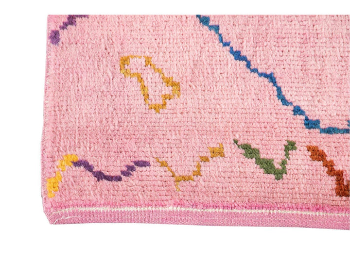 Modern Moroccan Style Wool Runner 3 X 10