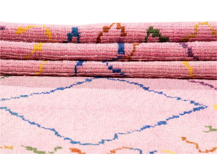 Modern Moroccan Style Wool Runner 3 X 10