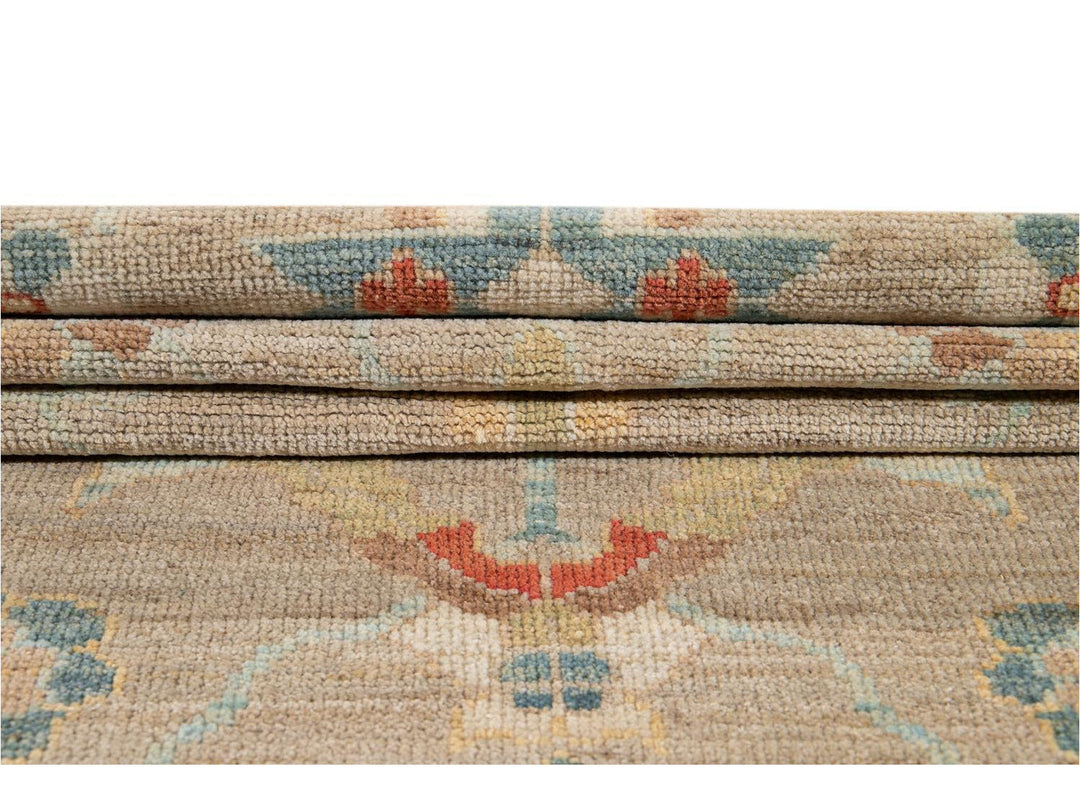 21st Century Modern Sultanabad Wool Runner Rug 3 X 17
