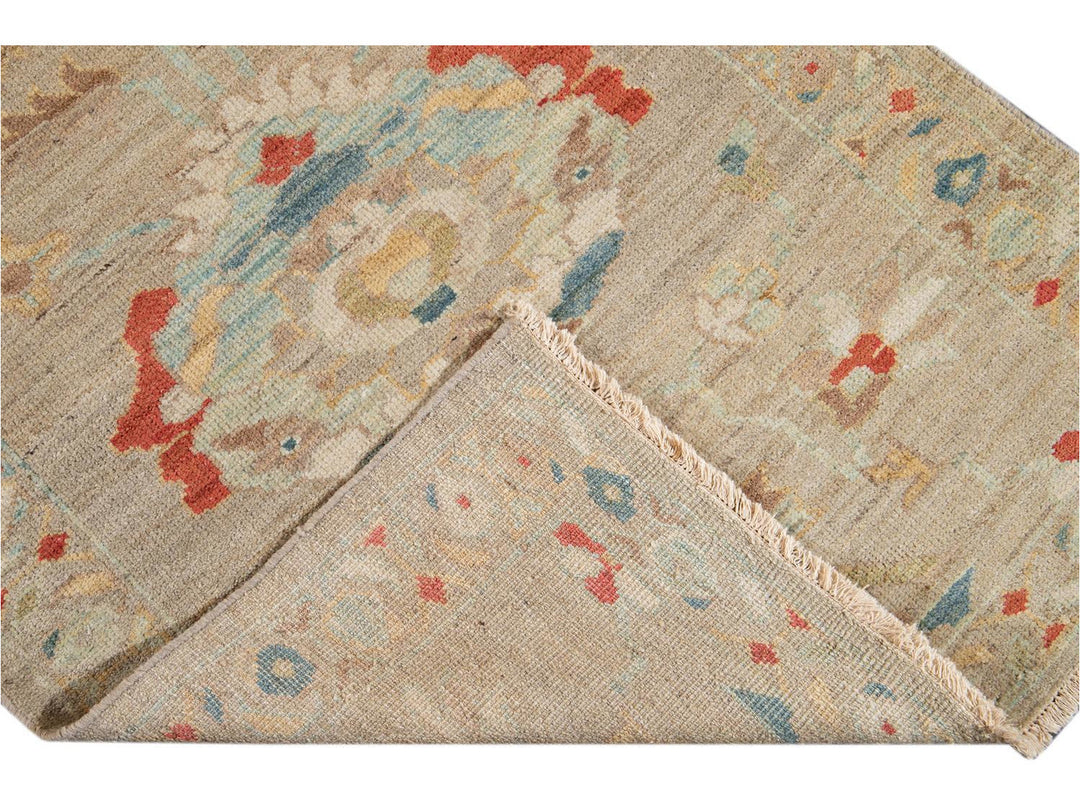 21st Century Modern Sultanabad Wool Runner Rug 3 X 17