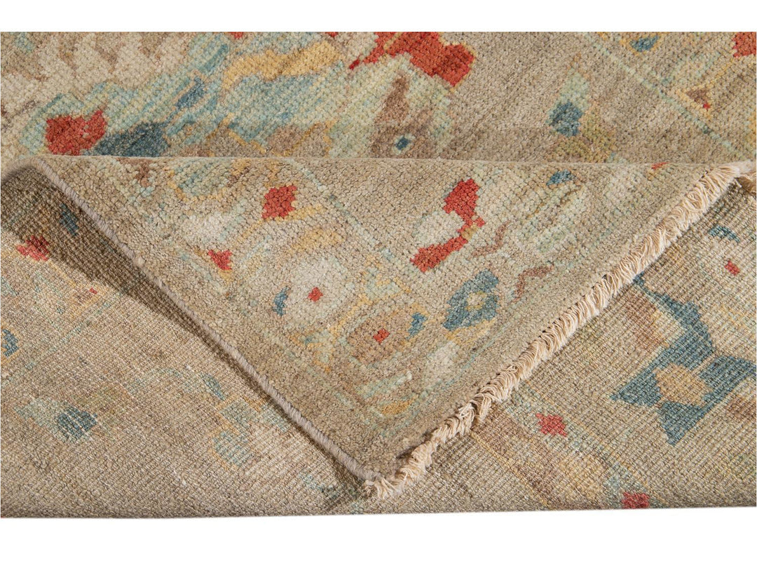 21st Century Modern Sultanabad Wool Runner Rug 3 X 17