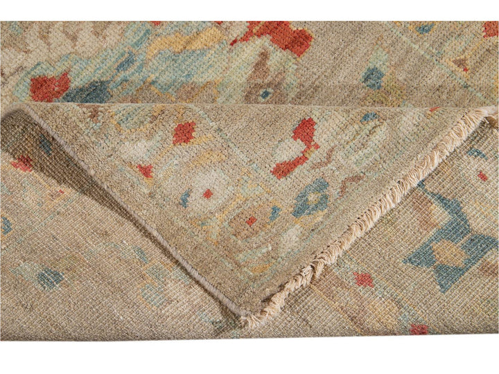 21st Century Modern Sultanabad Wool Runner Rug 3 X 17