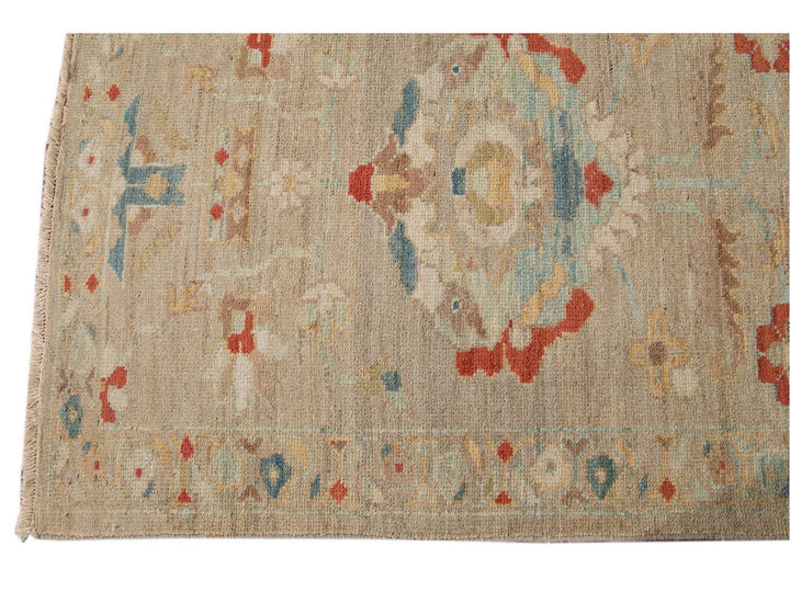 21st Century Modern Sultanabad Wool Runner Rug 3 X 17