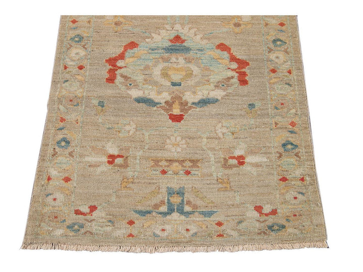 21st Century Modern Sultanabad Wool Runner Rug 3 X 17