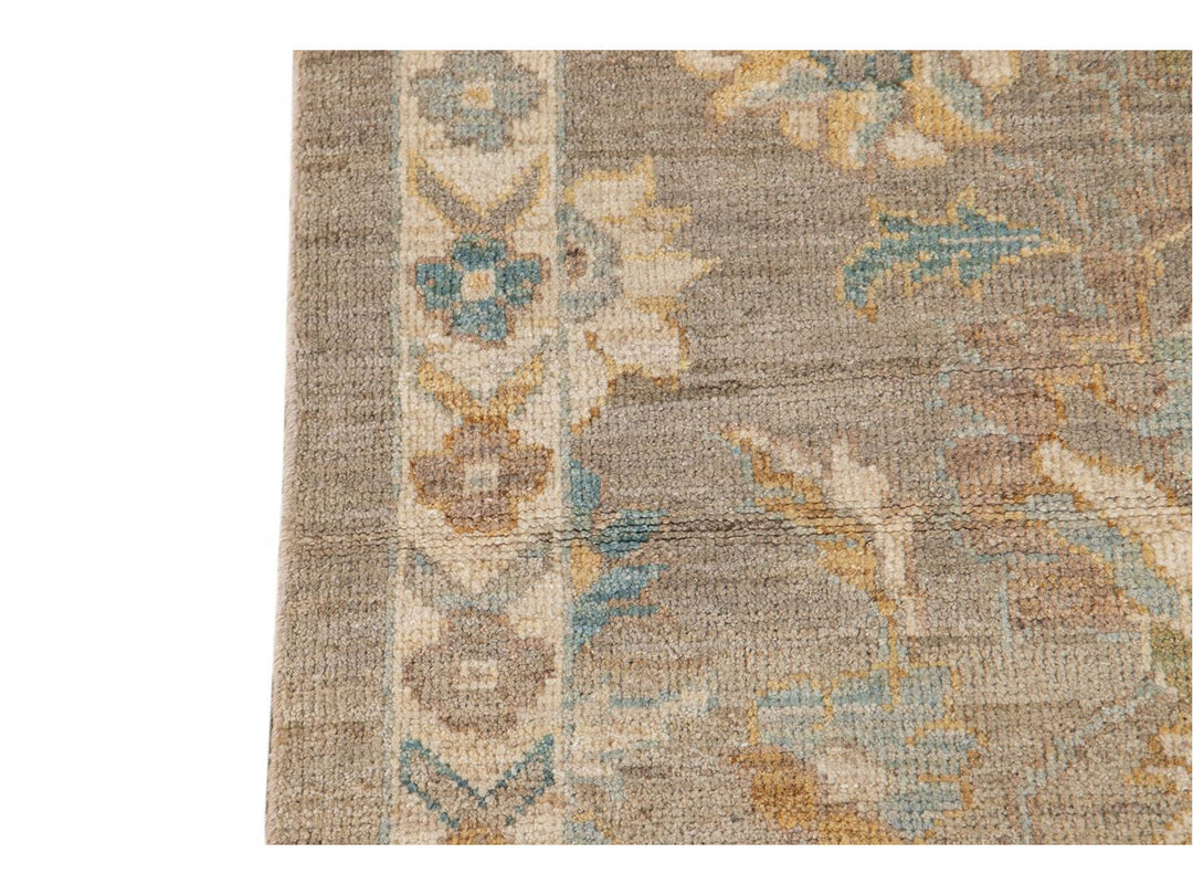 21st Century Modern Sultanabad Wool Runner Rug 3 X 12