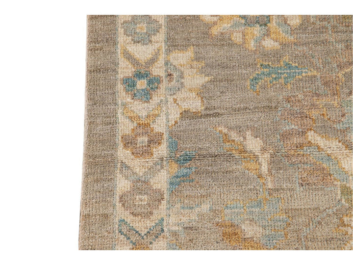 21st Century Modern Sultanabad Wool Runner Rug 3 X 12