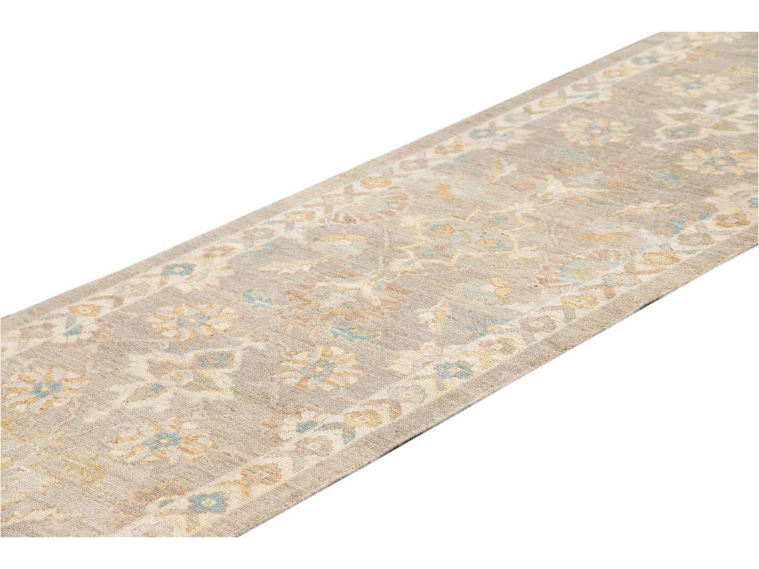21st Century Modern Sultanabad Wool Runner Rug 3 X 12