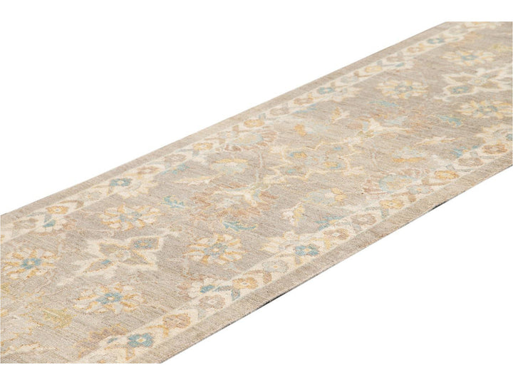 21st Century Modern Sultanabad Wool Runner Rug 3 X 12