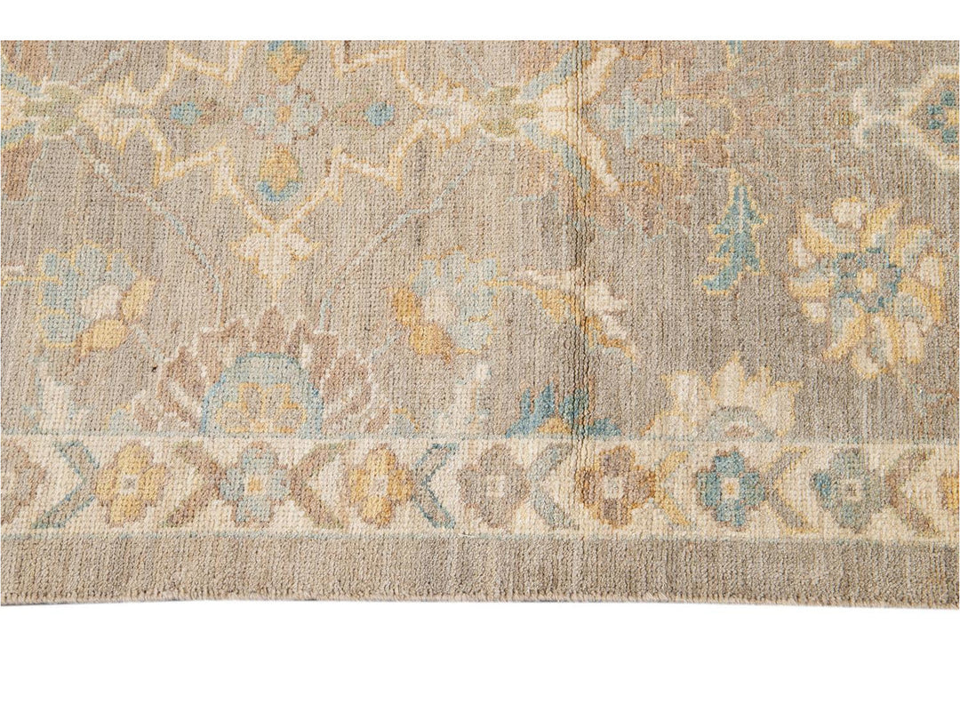 21st Century Modern Sultanabad Wool Runner Rug 3 X 12