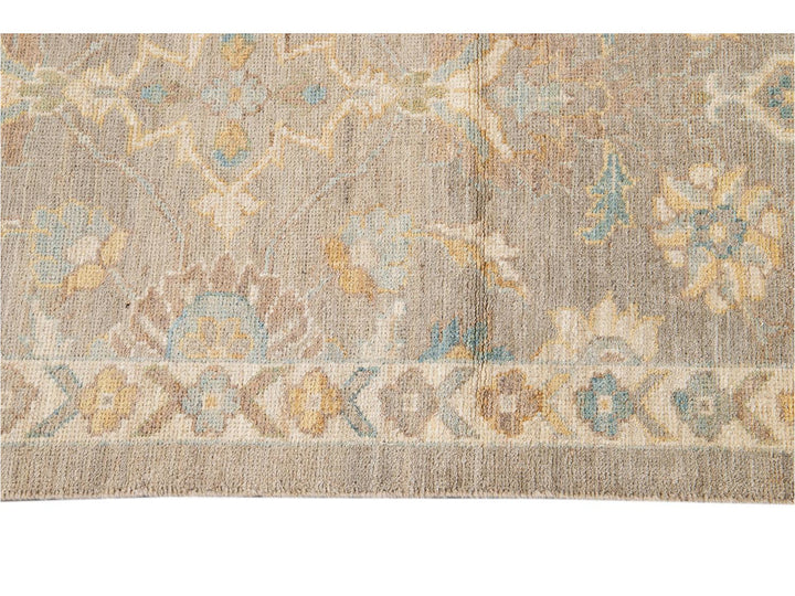 21st Century Modern Sultanabad Wool Runner Rug 3 X 12