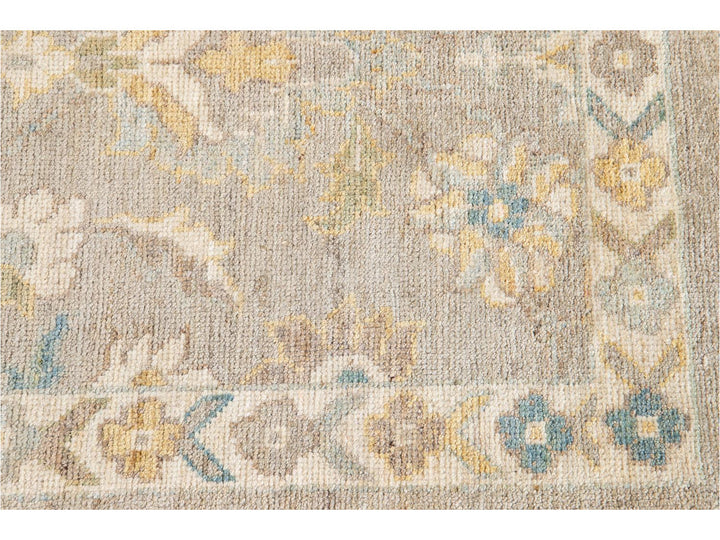 21st Century Modern Sultanabad Wool Runner Rug 3 X 12