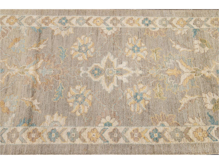 21st Century Modern Sultanabad Wool Runner Rug 3 X 12