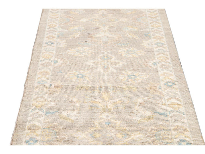 21st Century Modern Sultanabad Wool Runner Rug 3 X 12