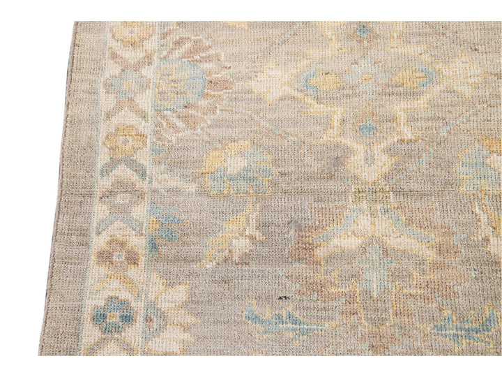 21st Century Modern Sultanabad Wool Runner Rug 3 X 12