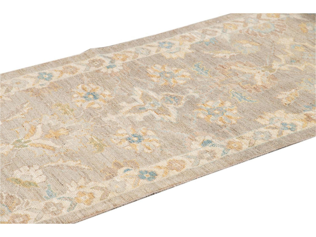 21st Century Modern Sultanabad Wool Runner Rug 3 X 12