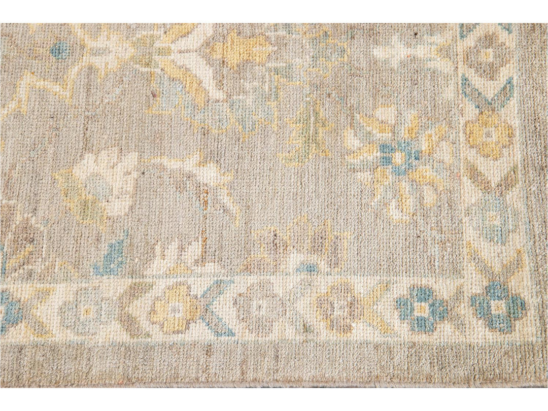 21st Century Modern Sultanabad Wool Runner Rug 3 X 12