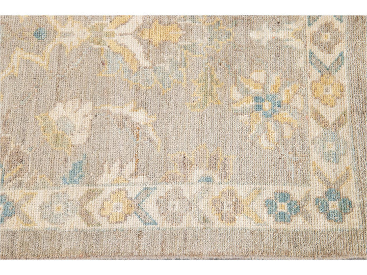 21st Century Modern Sultanabad Wool Runner Rug 3 X 12