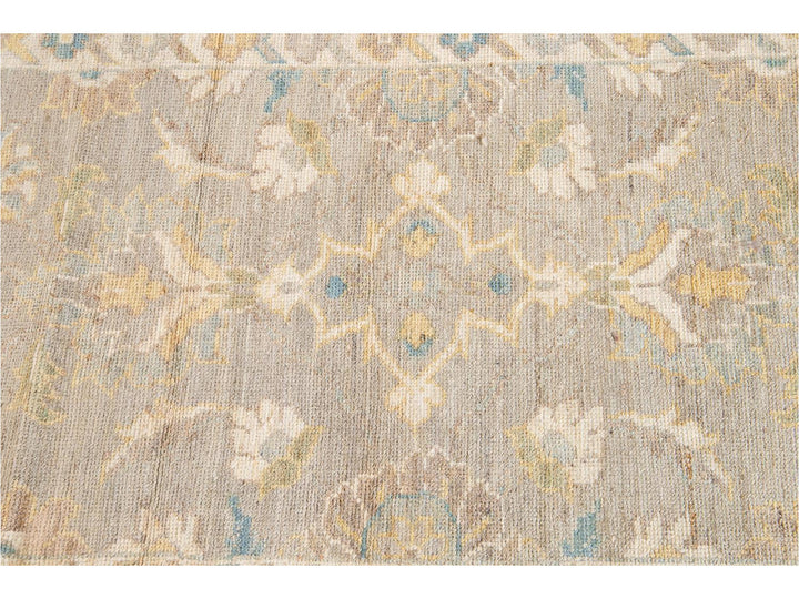 21st Century Modern Sultanabad Wool Runner Rug 3 X 12