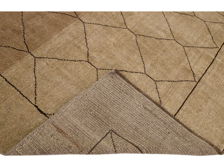 Modern Moroccan Wool Rug 7 X 11