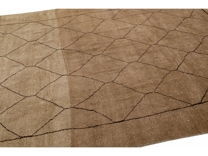 Modern Moroccan Wool Rug 7 X 11