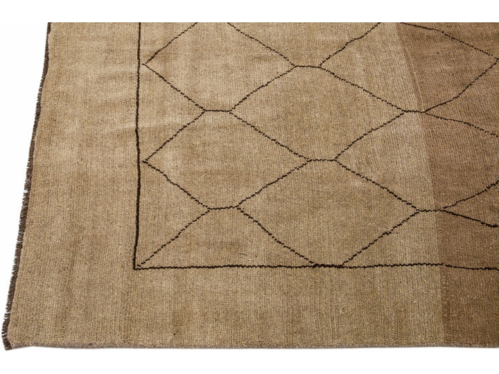 Modern Moroccan Wool Rug 7 X 11