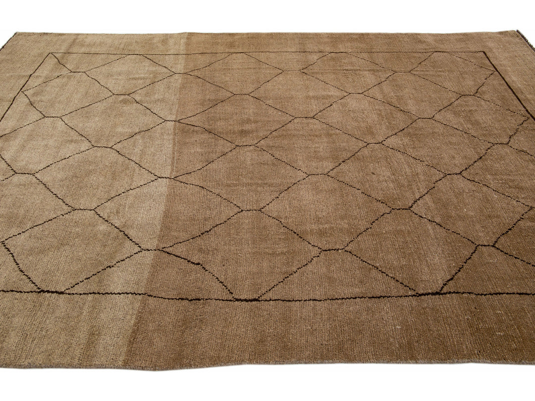 Modern Moroccan Wool Rug 7 X 11