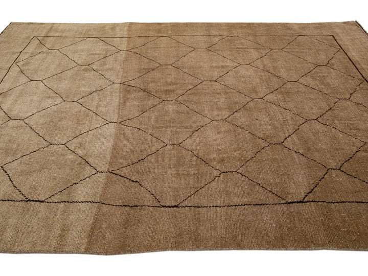 Modern Moroccan Wool Rug 7 X 11