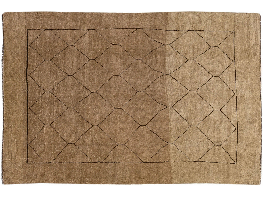 Modern Moroccan Wool Rug 7 X 11