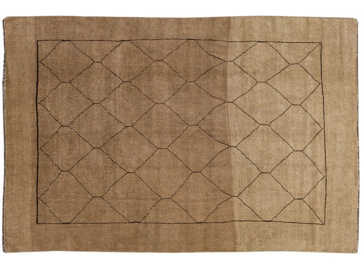 Modern Moroccan Wool Rug 7 X 11