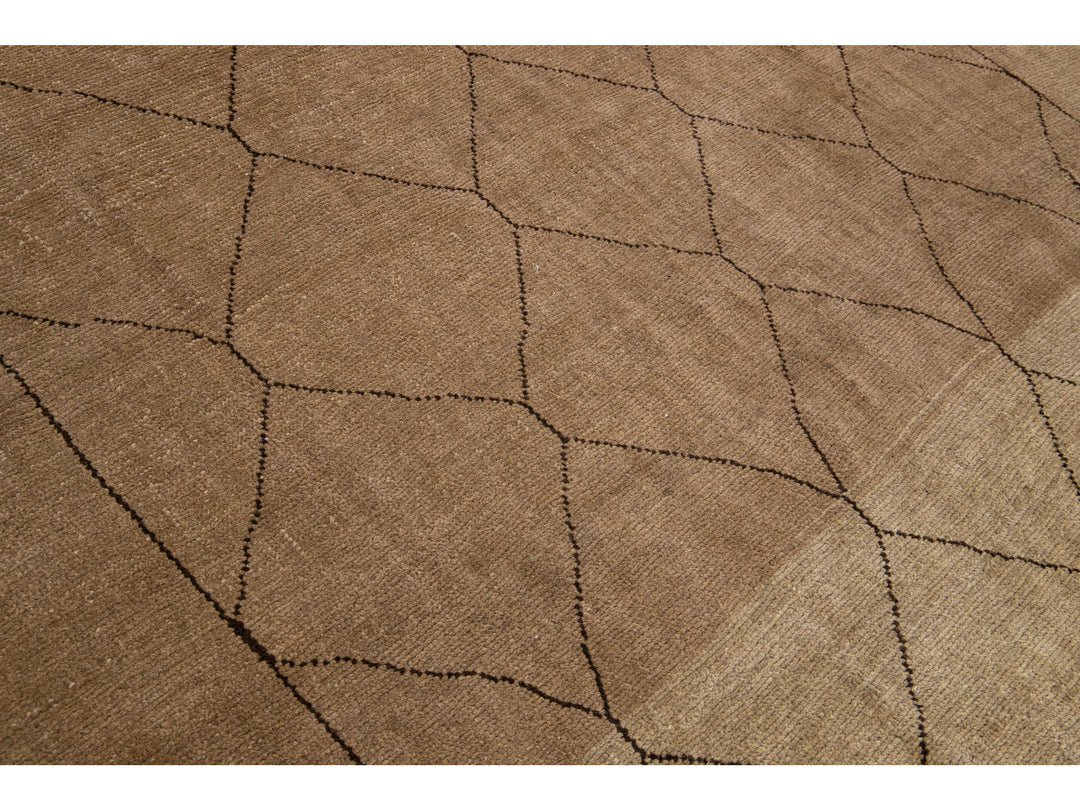 Modern Moroccan Wool Rug 7 X 11