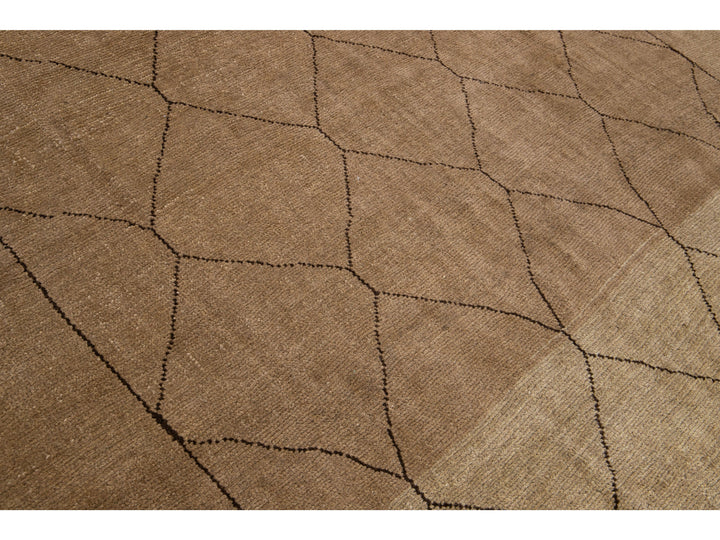 Modern Moroccan Wool Rug 7 X 11