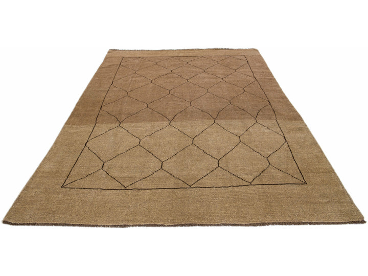 Modern Moroccan Wool Rug 7 X 11