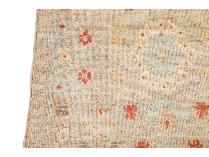21st Century Modern Sultanabad Wool Runner Rug 3 X 12