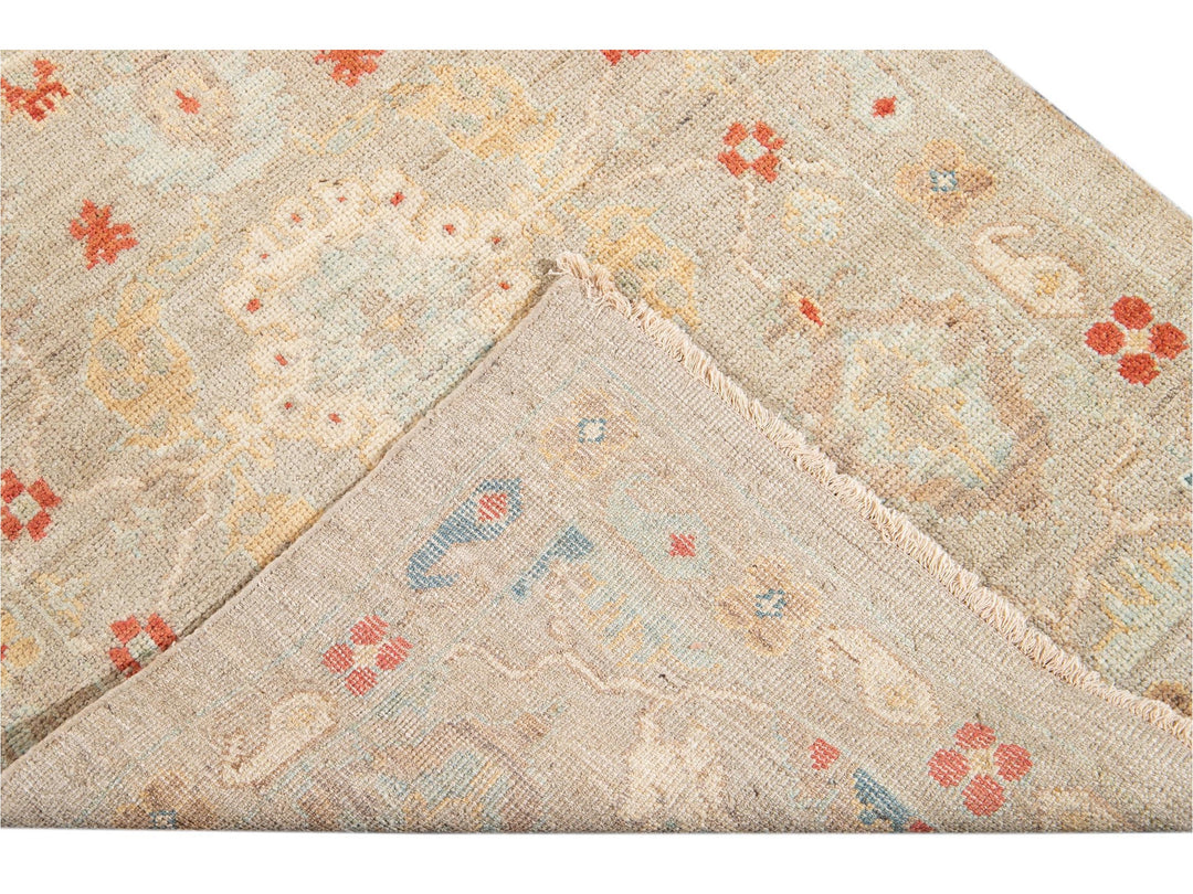 21st Century Modern Sultanabad Wool Runner Rug 3 X 12